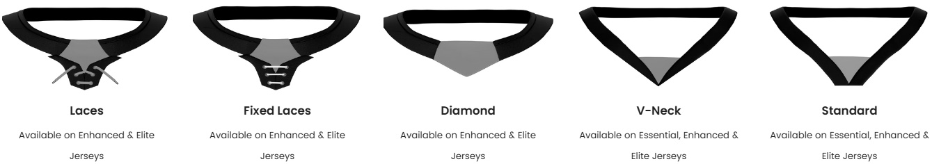 jersey collar options